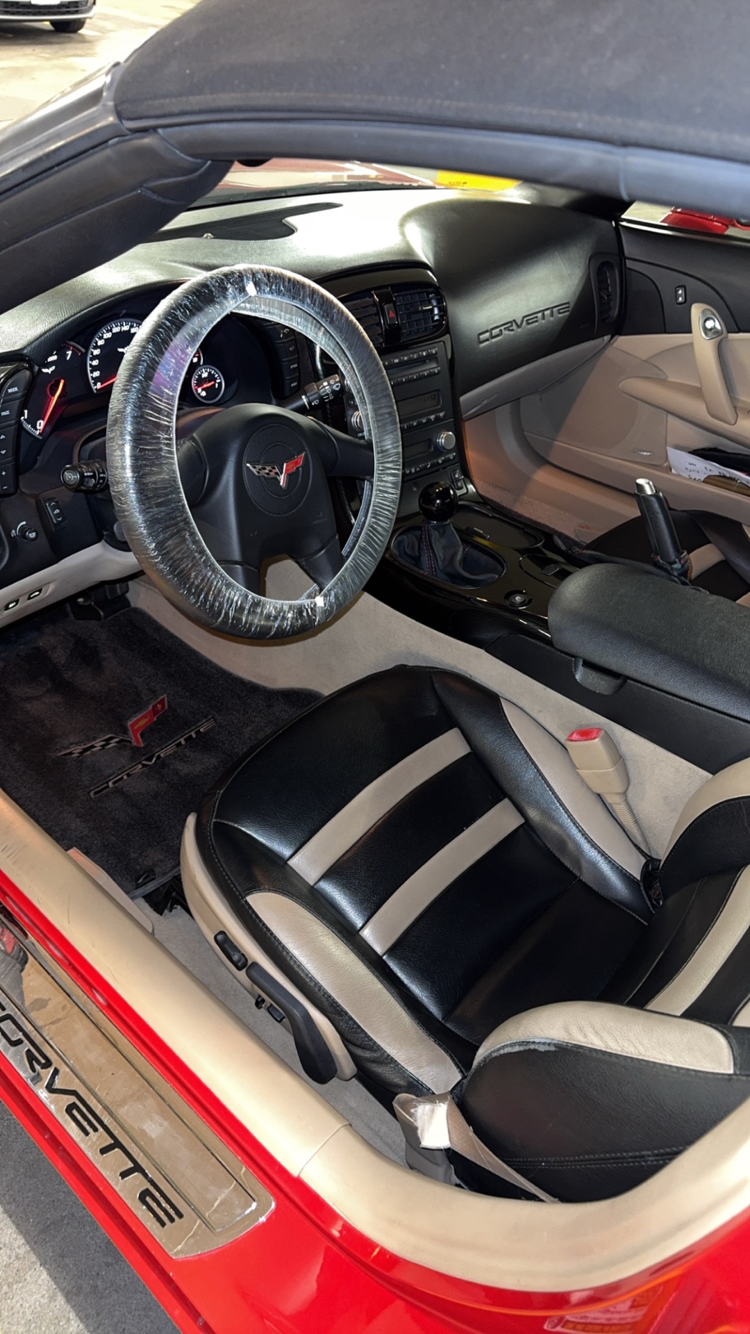 Corvette Cabrio Innenraum nach der Aufbereitung
